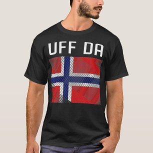 Scandinavian Viking Norsk Flagga Uff Da T Shirt