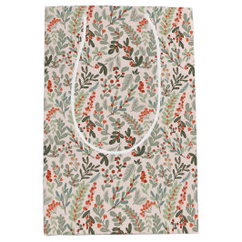 Scandinavian Winter Blommigt and Berry Helgdag