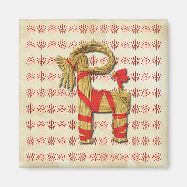 Scandinavian Yule Goat Magnet (Framsidan)
