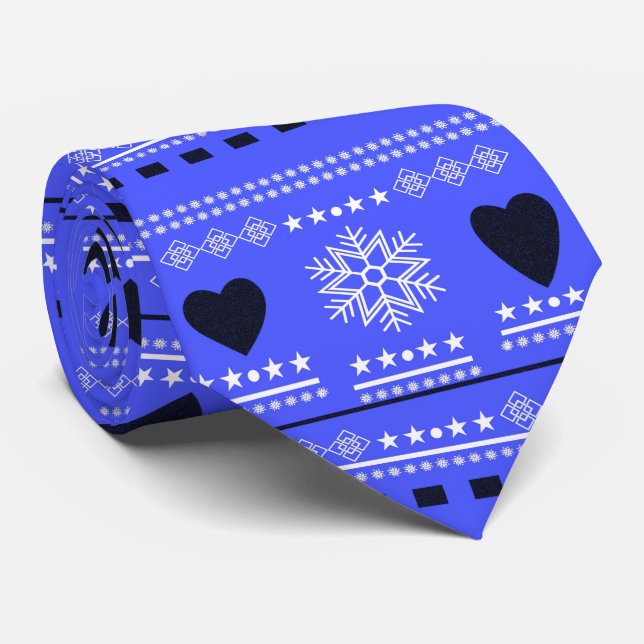 Scandinaviska vinterscenen slips (Rullad)