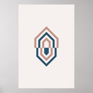 Scandinaviskt Geometric Diamond Art Poster