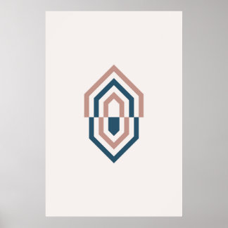 Scandinaviskt Geometric Diamond Art Poster