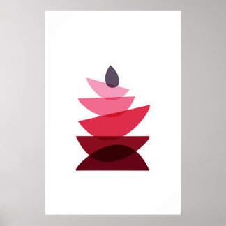 Scandinaviskt Geometric Sten Art Poster