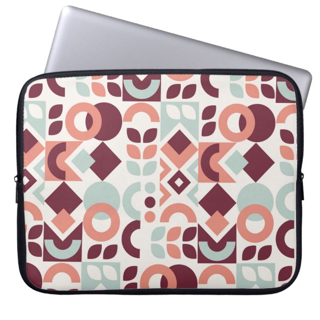 Scandinaviskt mönster-mönster. Enkel modern retrob Laptop Fodral (Framsidan)
