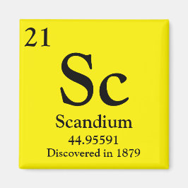 Scandium Periodic Bord Magnet