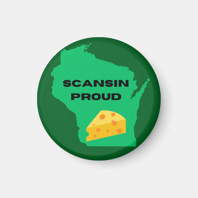 Scansin (Wisconsin) stolt! Magnet (Framsidan)