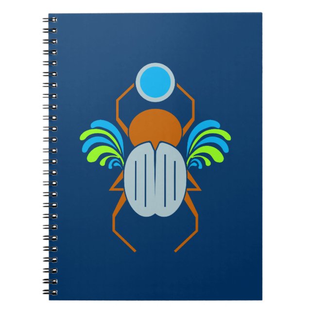 Scarab anpassningsbar notebook anteckningsbok (Framsidan)