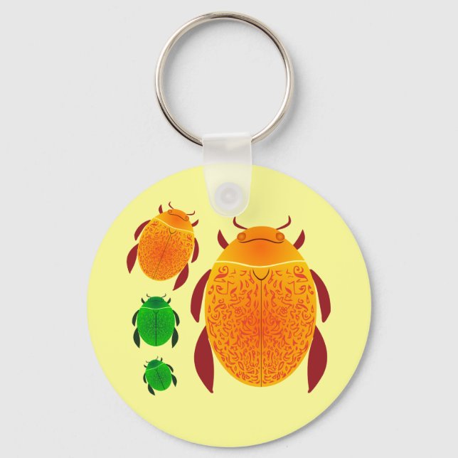 Scarab Beetle Nyckelring (Framsida)