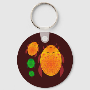 Scarab Beetle Nyckelring