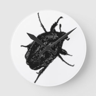 Scarab Beetle Rund Klocka