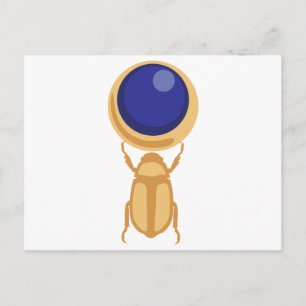 Scarab Beetle Vykort