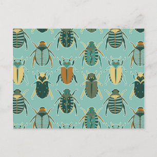 Scarab Beetles Vykort
