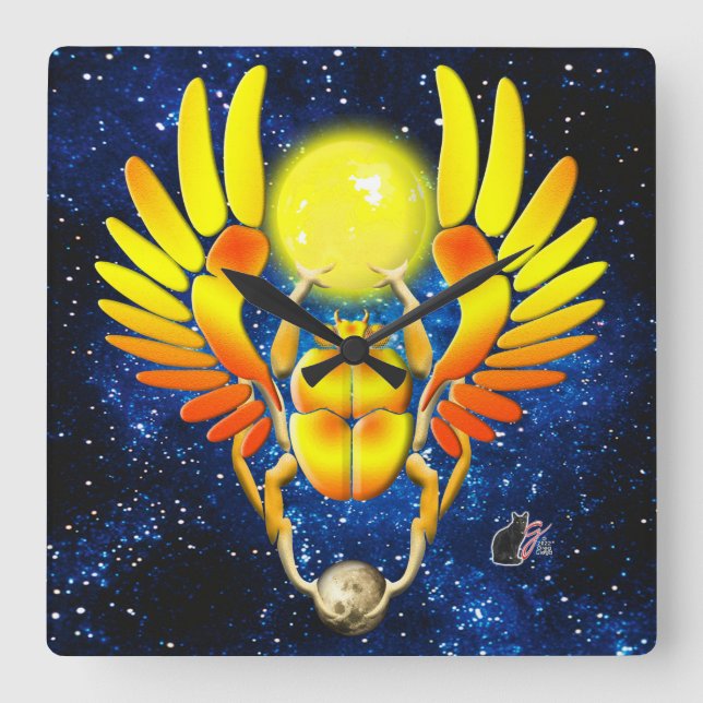 Scarab Fyrkantig Klocka (Framsida)