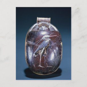 Scarab med Heron, från Grav i Tutankhamun Vykort