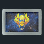 Scarab Oblong Bälte Buckle<br><div class="desc">Scarab flyger över himmel som rullar sol och drar måne. Varje dag och natt genomkorsar den gamla andan himlen som förkroppsligar liv och död. Tänk på hur kloka åldern är och förvandla din själ när du bäror den här bälte-låsbeslaget med dess ikonsymbol... Observera: Om du vill att en Zazzle-produkt ska...</div>