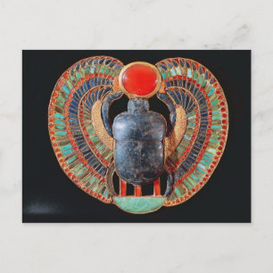 Scarab-pectorin, från grav i Tutankhamun Vykort