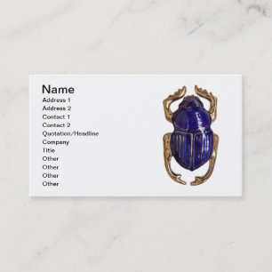 Scarab souvenir visitkort