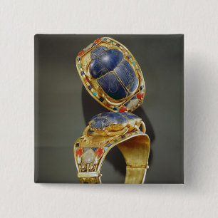 Scarabarmband, från graven av Tutankhamun Knapp