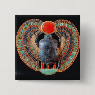 Scarabbröstfena, från graven av Tutankhamun Knapp
