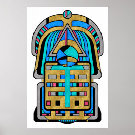 Scarabesque - Art Deco Art nouveau Geometric Poster