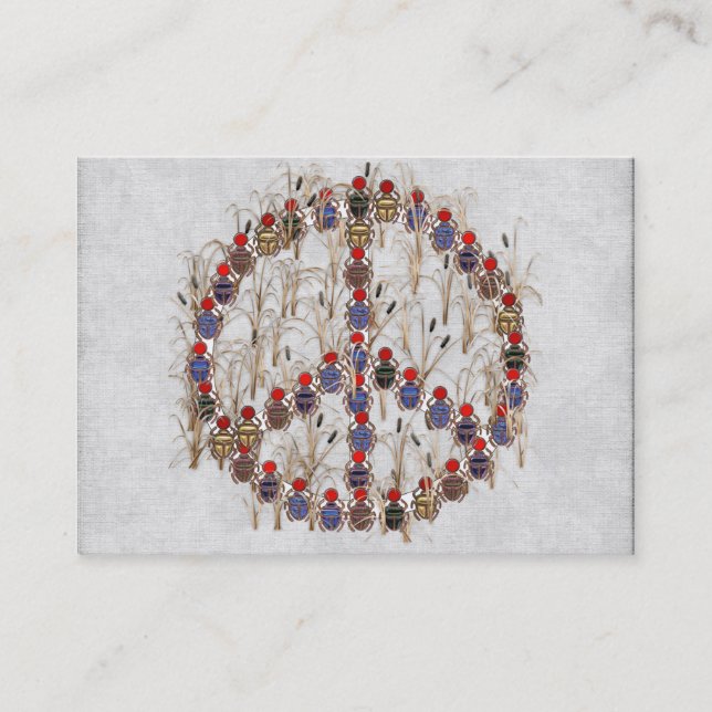 Scarabfredstecken Visitkort (Framsida)