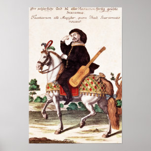 Scaramouche på hästrygg poster