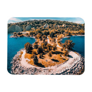 Scarborough Bluffs Kanada stilized Magnet