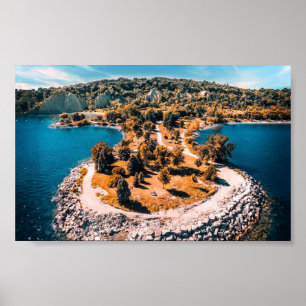 Scarborough Bluffs Kanada stilized Poster