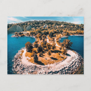 Scarborough Bluffs Kanada stilized Vykort
