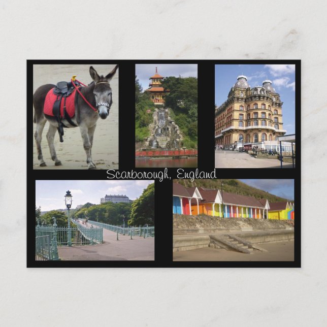 Scarborough England-vykort Vykort (Framsida)