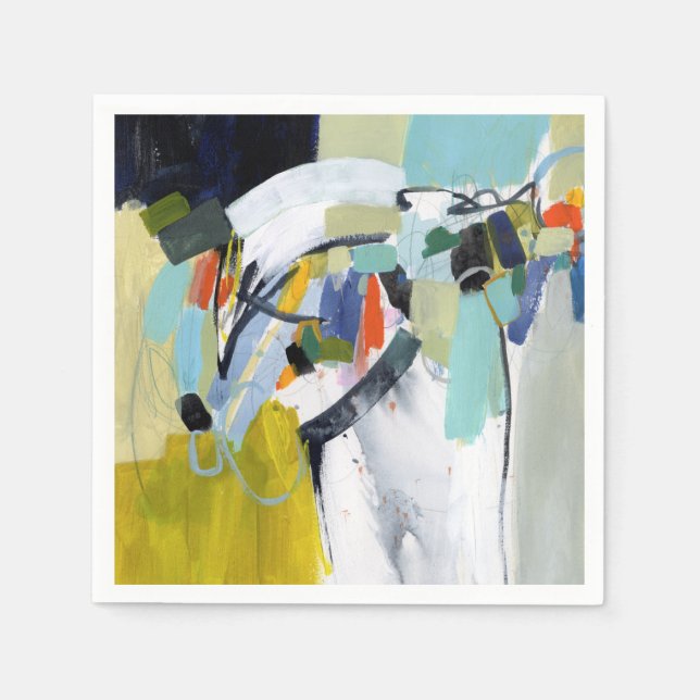 Scarborough Fair - Abstrakt Pappersservett (Framsidan)