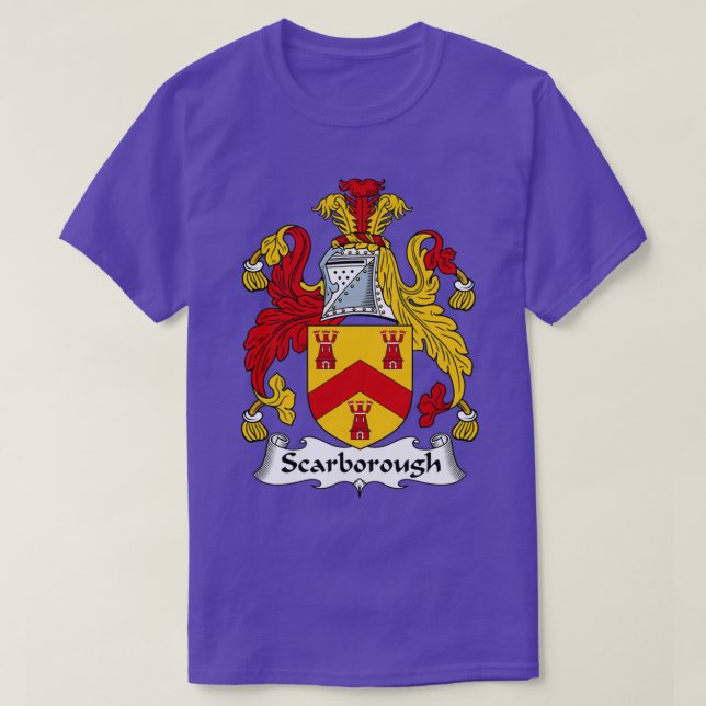 Scarborough Jackar Arm Family Crest T Shirt (Design framsida)