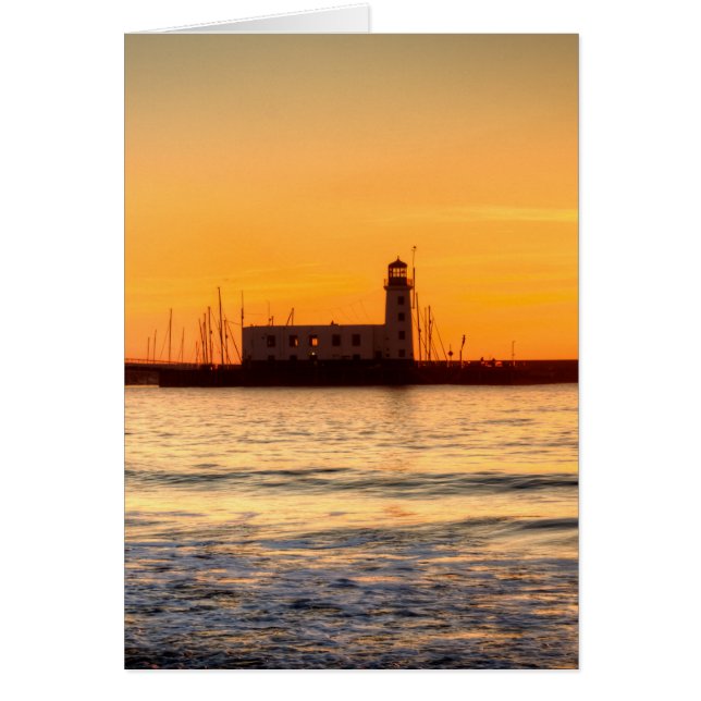 Scarborough Lighthouse Hälsningskort (Framsidan)