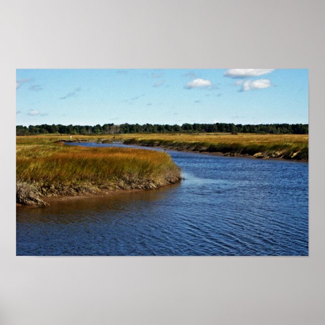 Scarborough Marsh (saltwater) Maine Poster (Framsidan)