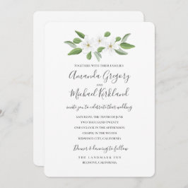 Scarborough Sage Monogram Bröllop Suite Inbjudningar