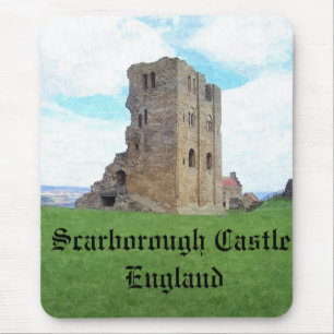 Scarborough slottEngland mousemat Musmatta