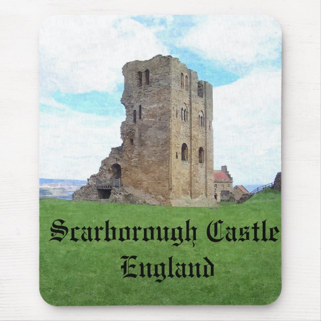 Scarborough slottEngland mousemat Musmatta (Framsidan)