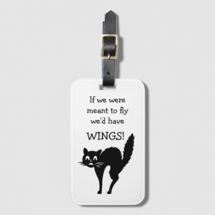 Scaredy-Cat Funny Afraid of Flies Bagagebricka