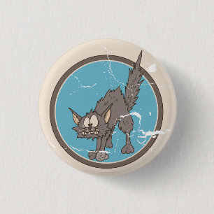Scaredy Cat Halloween Button Knapp