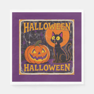 "Scaredy Cat" Replica Circa 1950's Pappersservett