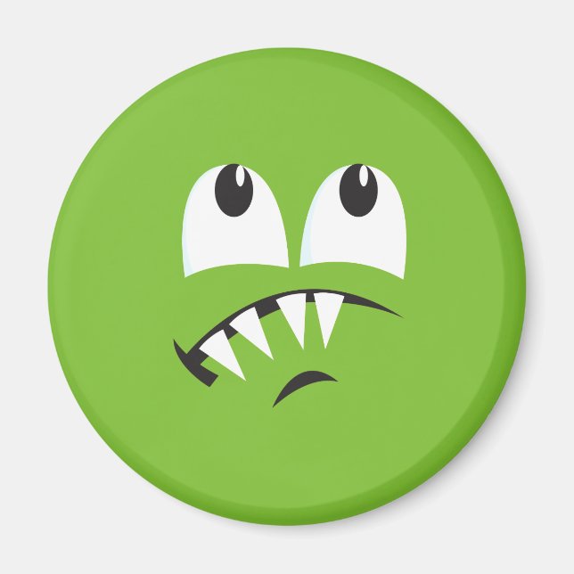 SCAREDY MONSTER ANSIKTE COSTUME MAGNET (Framsidan)