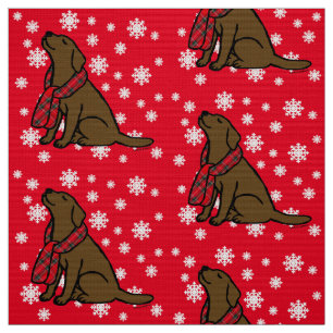 Scarf för chokladLabrador Tartan Tyg
