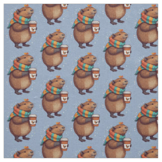 Scarf-Wearing Capybara Sipping Coffee Tee Tyg