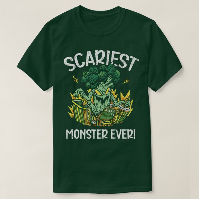 Scariest Monster nånsin Vegan Vegetable Vegetarian T Shirt (Design framsida)