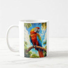 Scarlet ara kaffemugg
