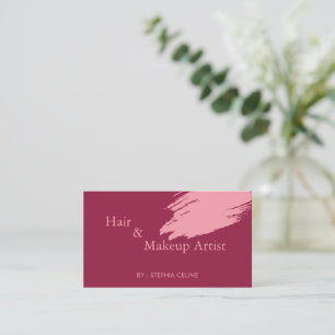 Scarlet Beauty Creations Hair & Makeup Visitkort