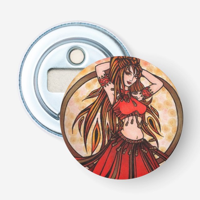 Scarlet belly dancer flasköppnare (Framsidan)
