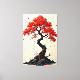 Scarlet Breeze Canvastryck