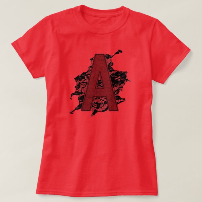 SCARLET BREV A TEE (Design framsida)