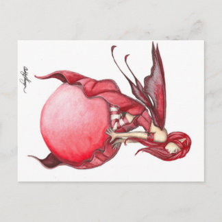 Scarlet Bubble Fairy-vykort Vykort